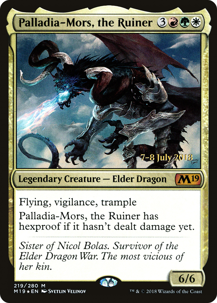 Palladia-Mors, the Ruiner (219) Foil - Core Set 2019 Promos