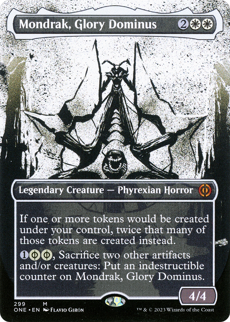 Mondrak, Glory Dominus (Borderless Ichor) [Phyrexia: All Will Be One] Foil