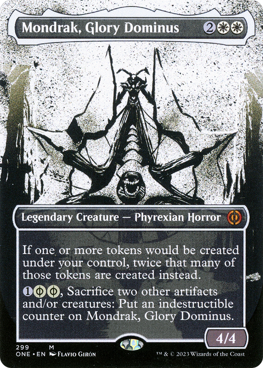 Mondrak, Glory Dominus (Borderless Ichor) [Phyrexia: All Will Be One] Foil