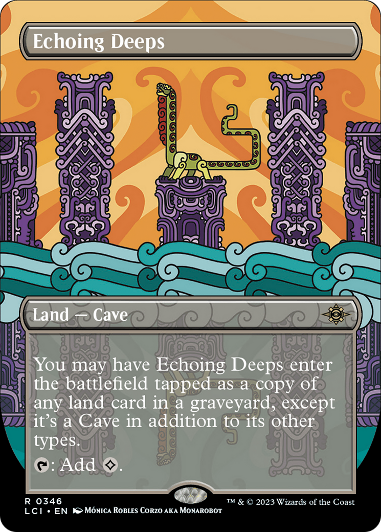 Echoing Deeps (Borderless) (346) - The Lost Caverns of Ixalan