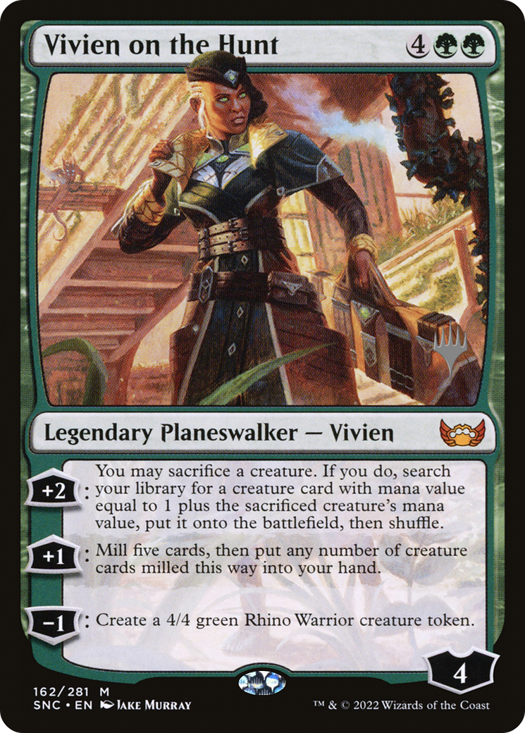 Vivien on the Hunt (162) Foil - Streets of New Capenna Promos