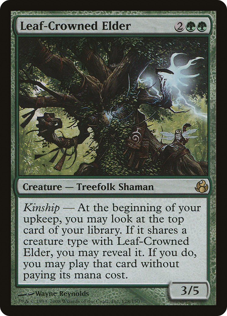 Leaf-Crowned Elder (128) Foil - Morningtide