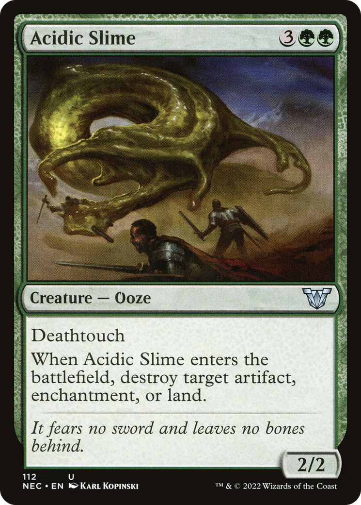 Acidic Slime [Kamigawa: Neon Dynasty Commander] | Silver Goblin