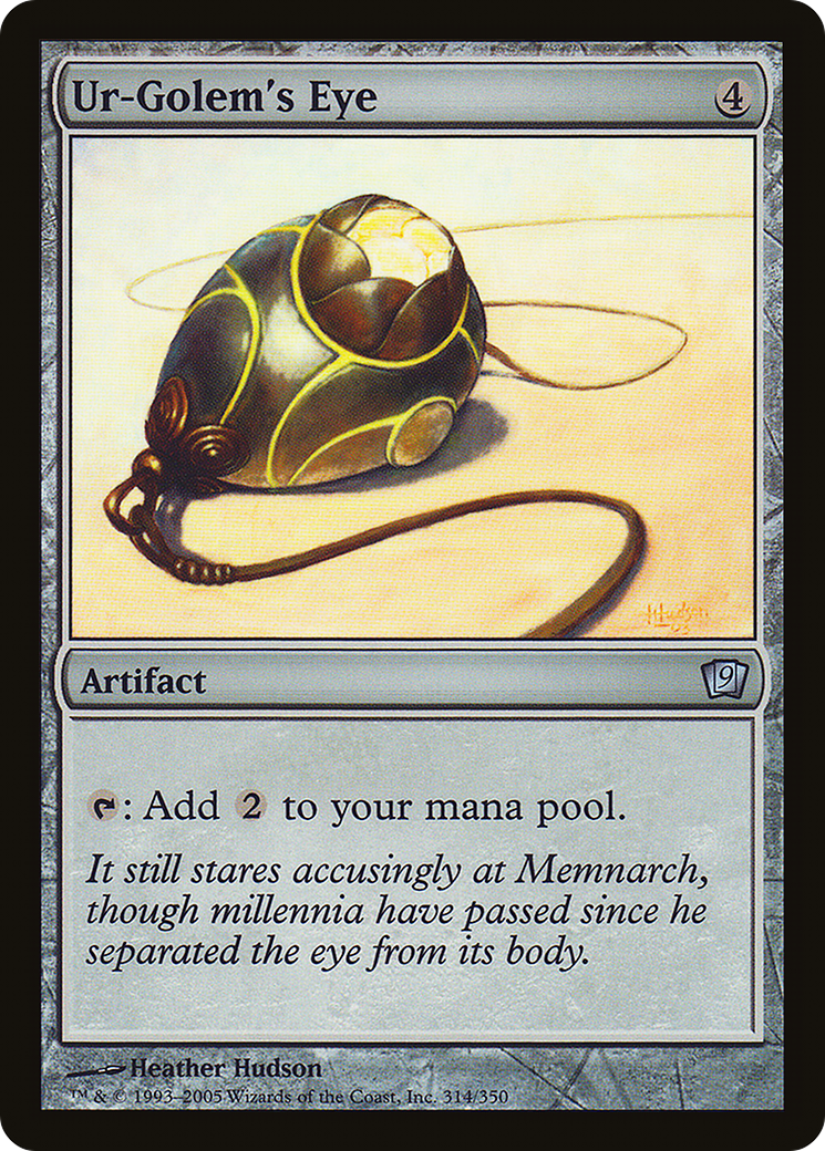 Ur-Golem's Eye (314) Foil - Ninth Edition