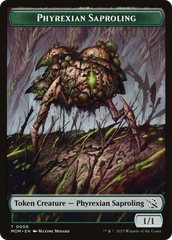 Monk // Phyrexian Saproling Double-Sided Token [March of the Machine Tokens] | Silver Goblin