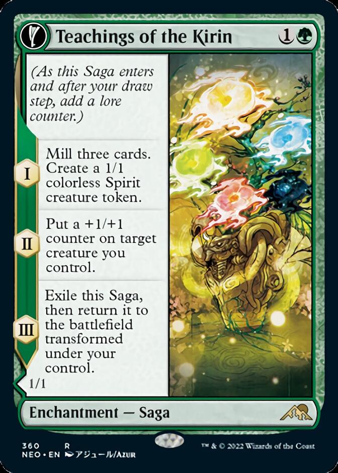 Teachings of the Kirin (Showcase) (360) Foil - Kamigawa: Neon Dynasty