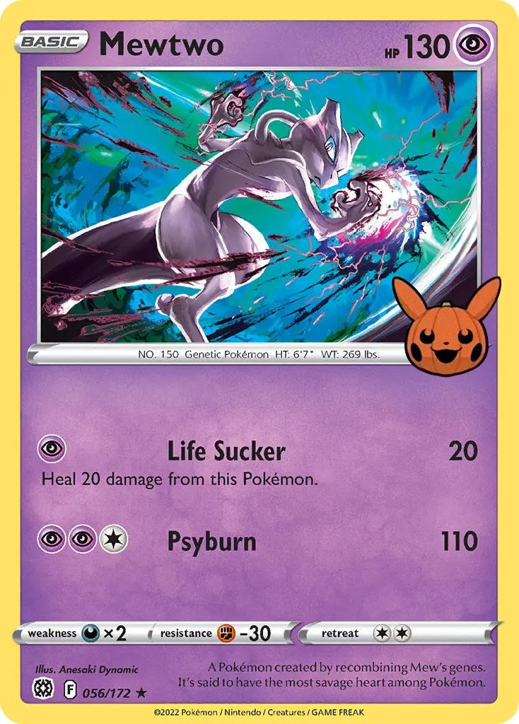 Mewtwo (056/172) [Trick or Trade] | Silver Goblin