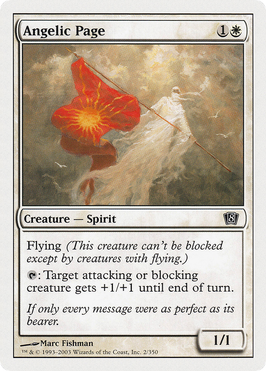 Angelic Page (002) Foil - Eighth Edition