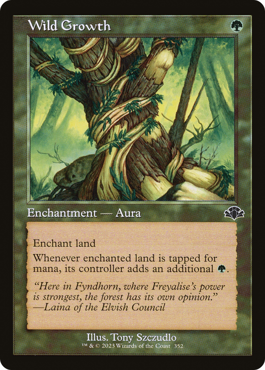 Wild Growth (Retro) [Dominaria Remastered] Foil