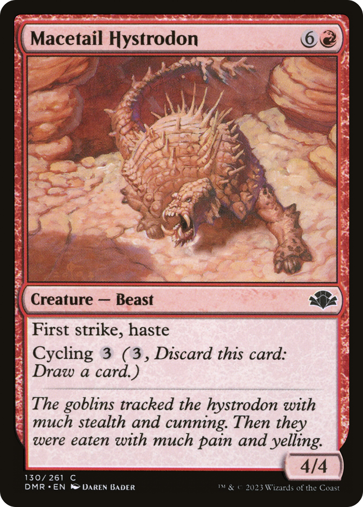 Macetail Hystrodon [Dominaria Remastered] Foil