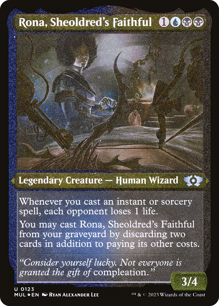 Rona, Sheoldred's Faithful (Foil Etched) [Multiverse Legends] | Silver Goblin