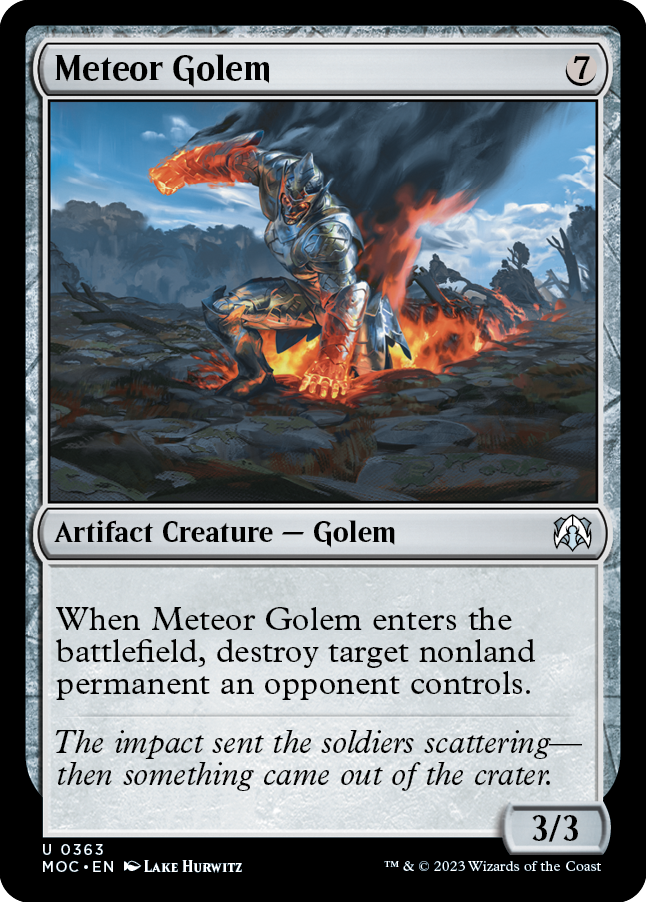 Meteor Golem [March of the Machine Commander] | Silver Goblin