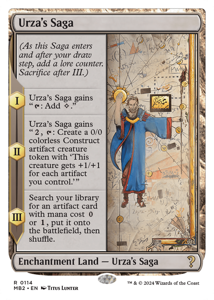 Urza's Saga (White Border) [Mystery Booster 2] | Silver Goblin