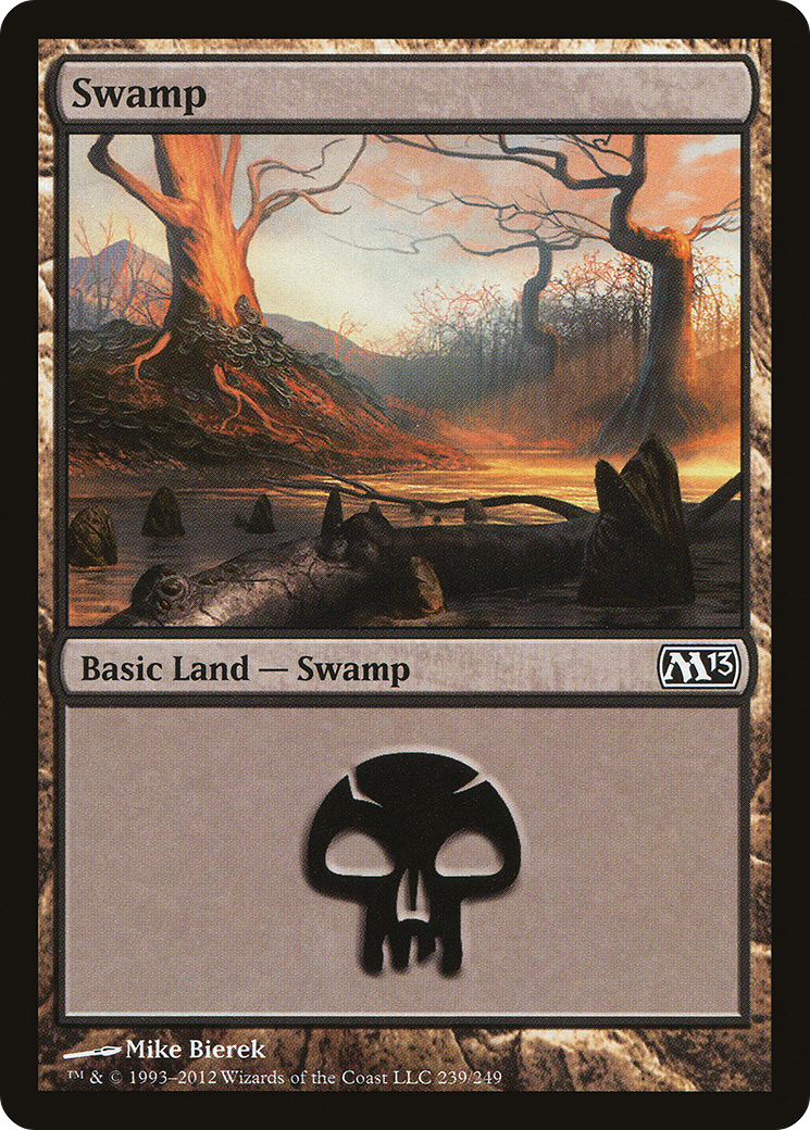 Swamp (239) Foil - Magic 2013