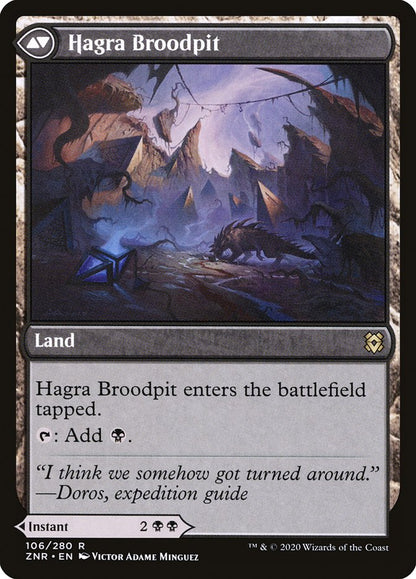 Hagra Mauling // Hagra Broodpit [Zendikar Rising] Foil