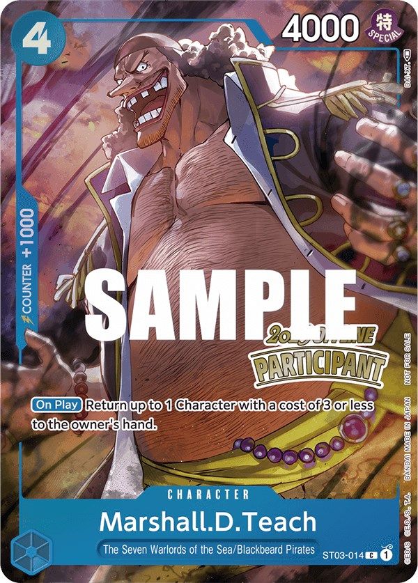 Marshall.D.Teach (Offline Regional 2023) [Participant] [One Piece Promotion Cards] | Silver Goblin