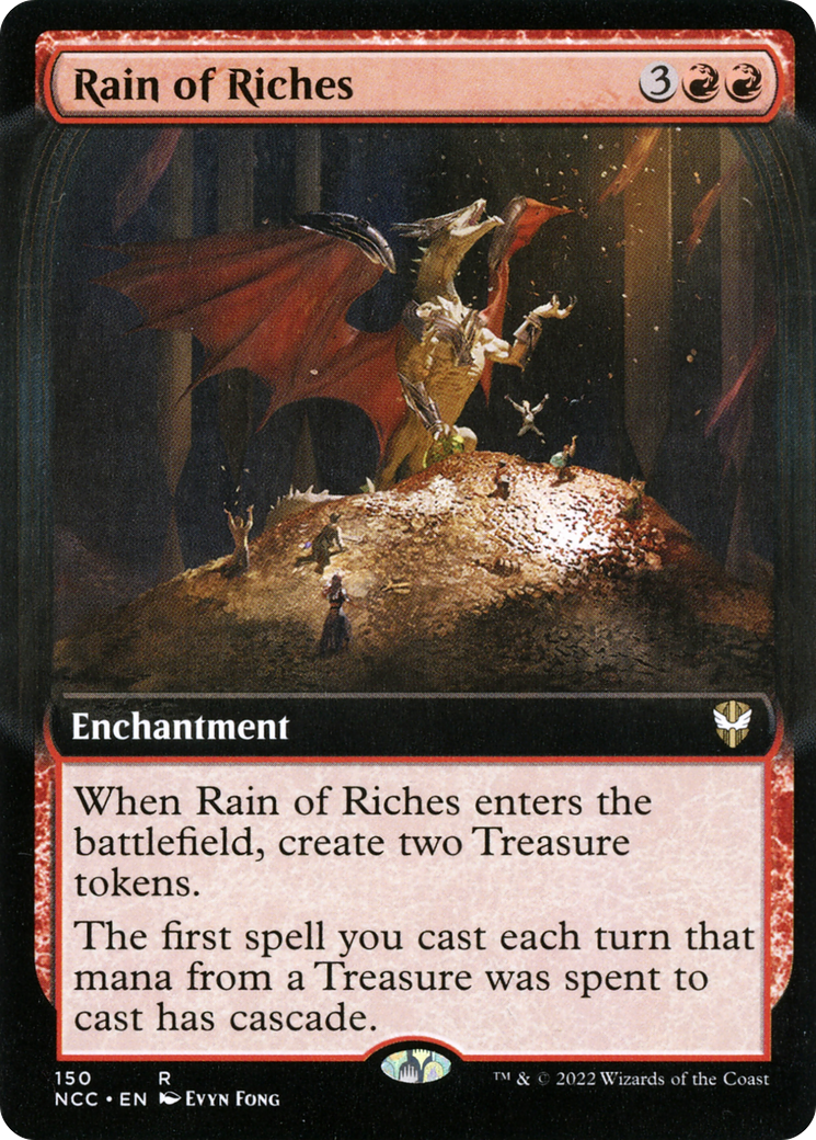 Rain of Riches (Extended Art) [Streets of New Capenna Commander] | Silver Goblin