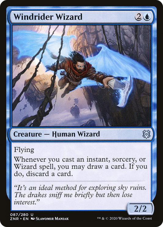 Windrider Wizard (087) Foil - Zendikar Rising