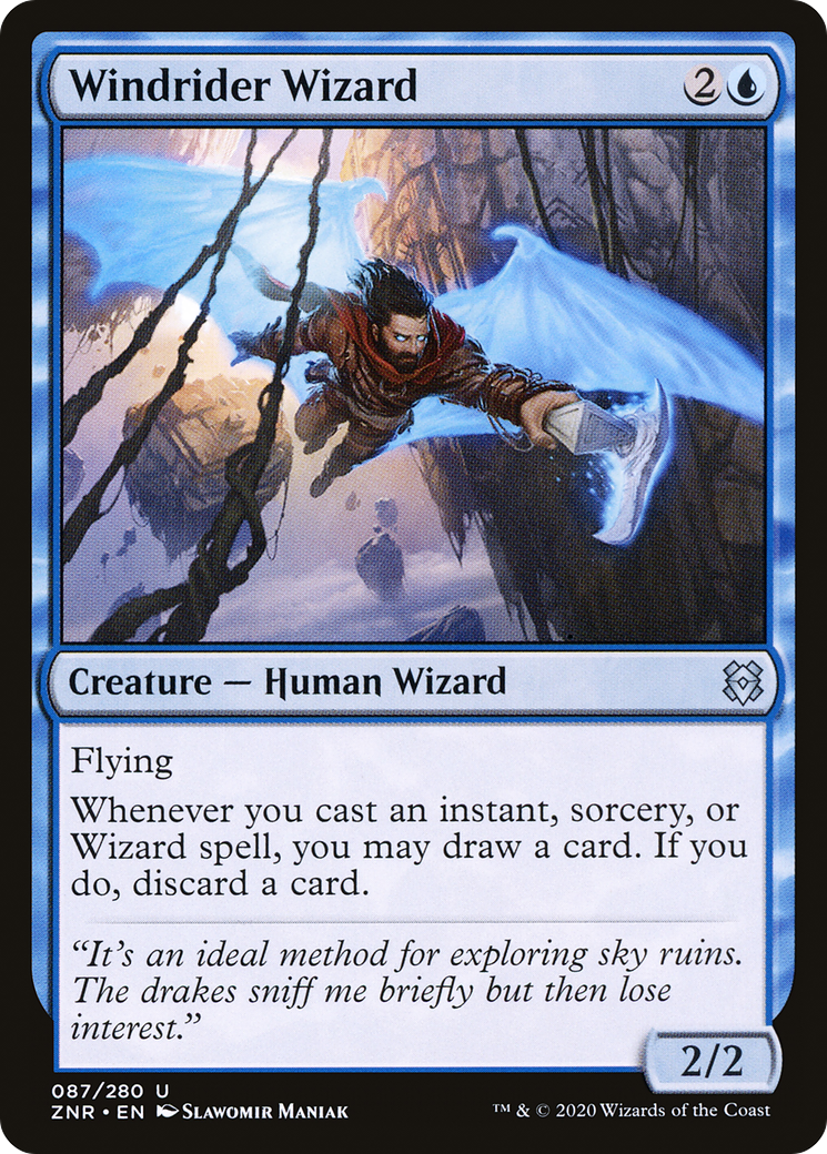 Windrider Wizard (087) - Zendikar Rising