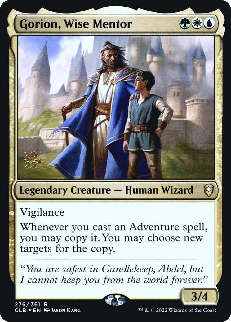 Gorion, Wise Mentor (276) Foil - Battle for Baldur's Gate Promos