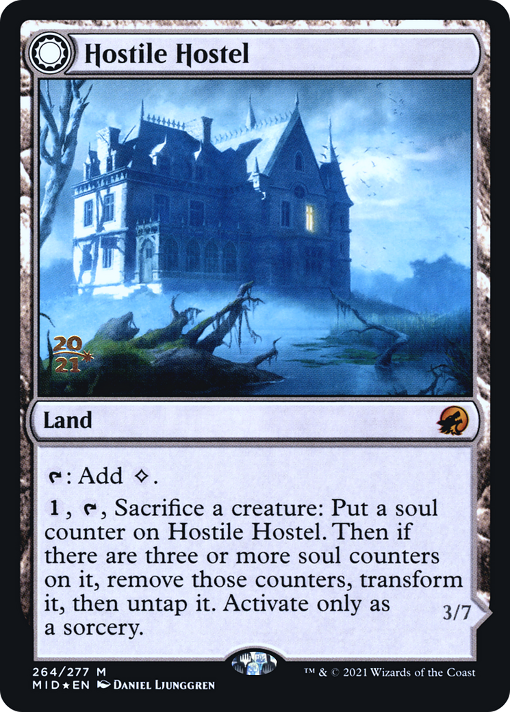 Hostile Hostel // Creeping Inn (264s) Foil - Innistrad: Midnight Hunt Promos