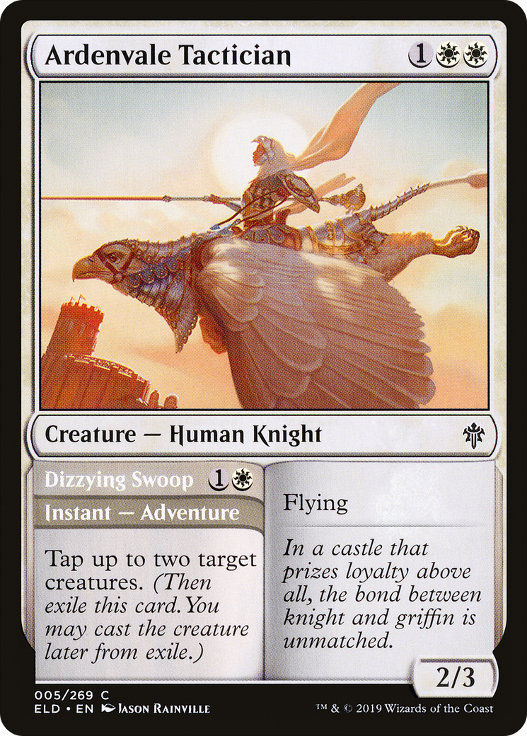 Ardenvale Tactician // Dizzying Swoop (005) Foil - Throne of Eldraine
