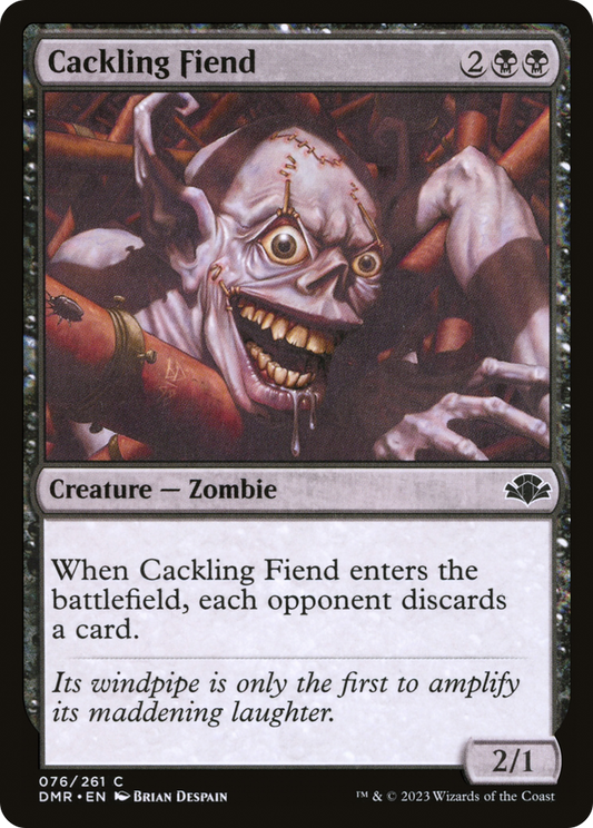 Cackling Fiend [Dominaria Remastered] Foil