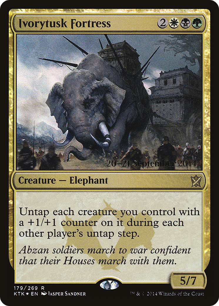 Ivorytusk Fortress (179) Foil - Khans of Tarkir Promos