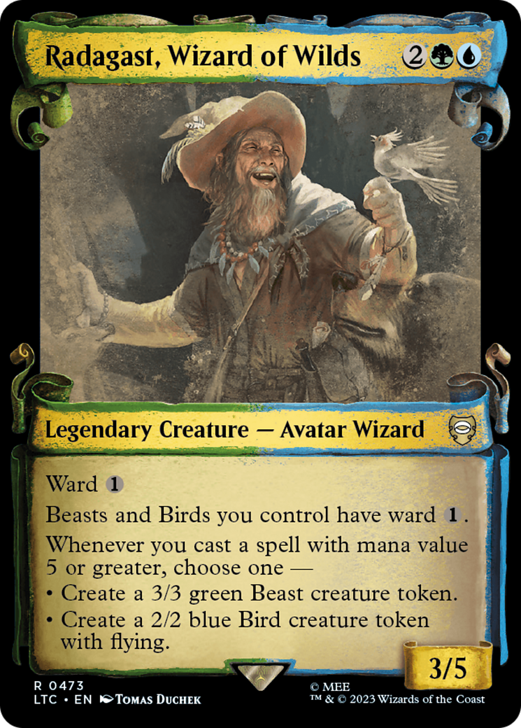 Radagast, Wizard of Wilds (Showcase Scrolls) (Showcase) (473) - Tales of Middle-earth Commander