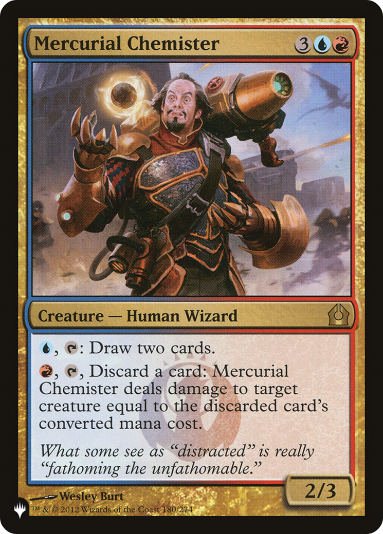 Mercurial Chemister (RTR-180) - The List