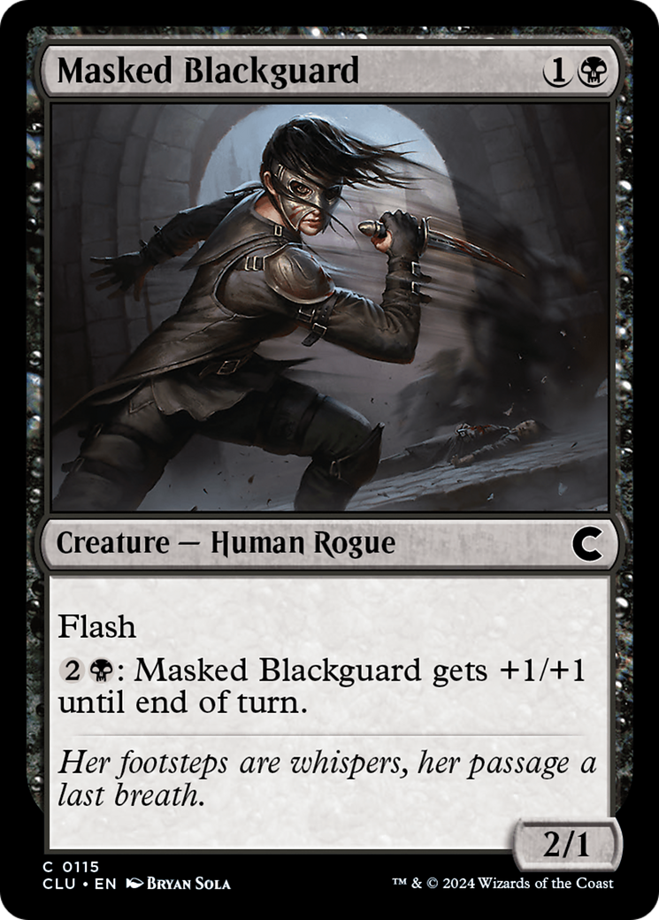 Masked Blackguard (115) - Ravnica: Clue Edition