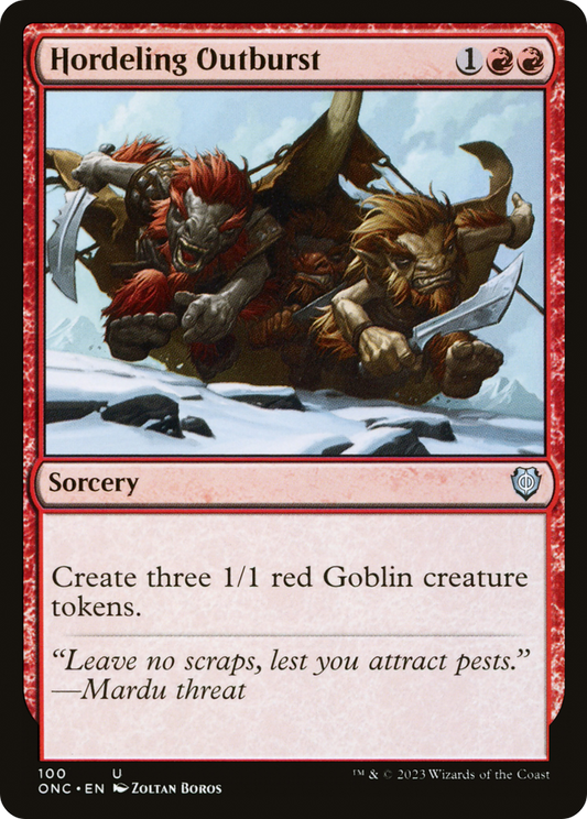 Hordeling Outburst (100) - Phyrexia: All Will Be One Commander