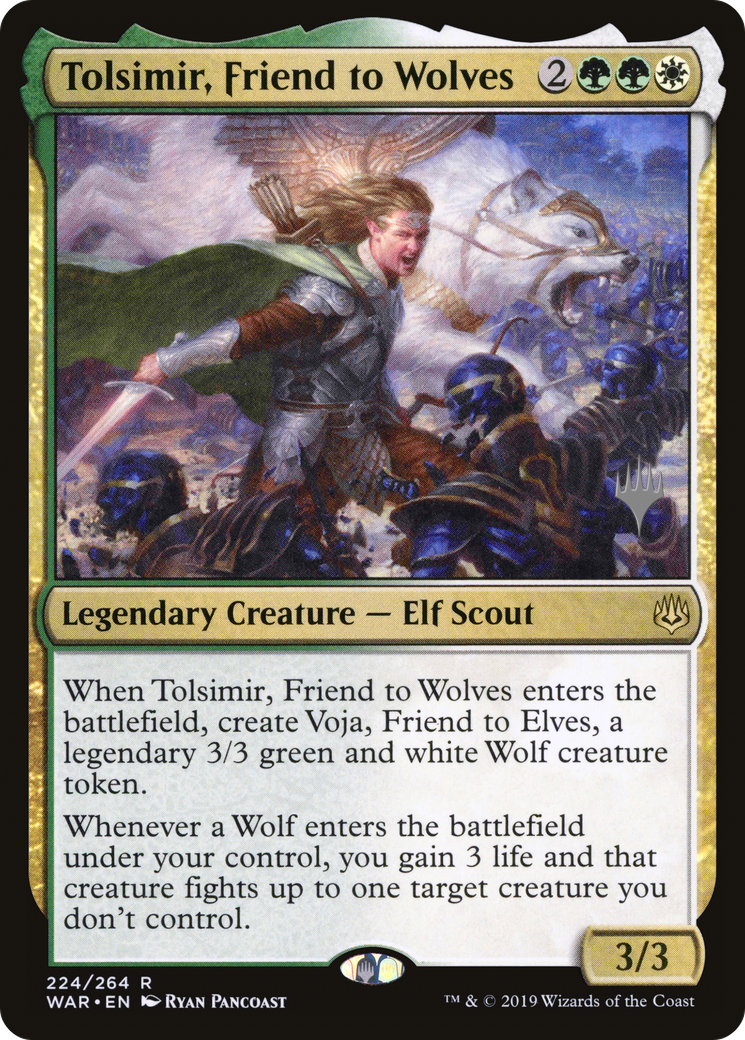 Tolsimir, Friend to Wolves (224p) - War of the Spark Promos