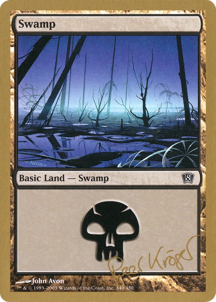 Swamp (340) - 2003 Peer Kroger (8ED) - World Championship Decks 2003