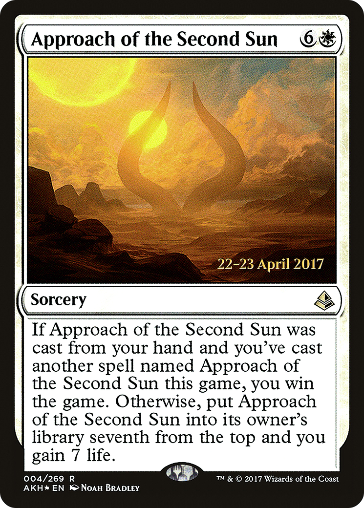 Approach of the Second Sun (04s) Foil - Amonkhet Promos