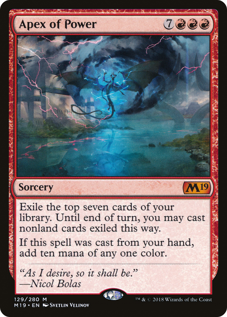 Apex of Power (129) Foil - Core Set 2019
