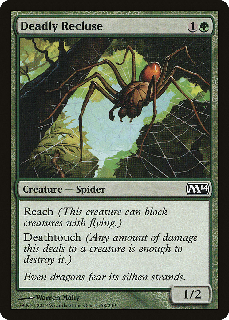 Deadly Recluse (168) Foil - Magic 2014