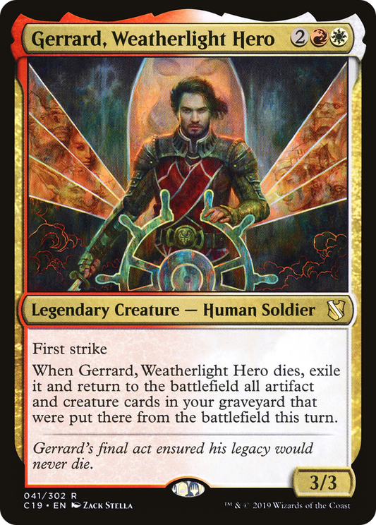 Gerrard, Weatherlight Hero (041) - Commander 2019