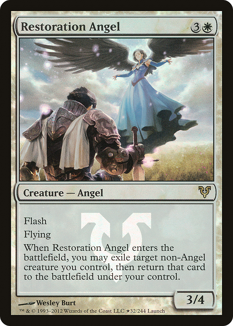 Restoration Angel (32★) Foil - Avacyn Restored Promos