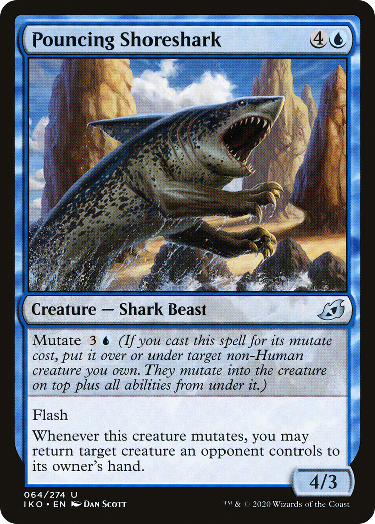 Pouncing Shoreshark (064) Foil - Ikoria: Lair of Behemoths