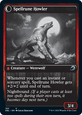 Spellrune Painter // Spellrune Howler (160) Foil - Innistrad: Double Feature