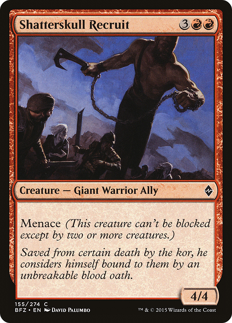 Shatterskull Recruit (155) Foil - Battle for Zendikar