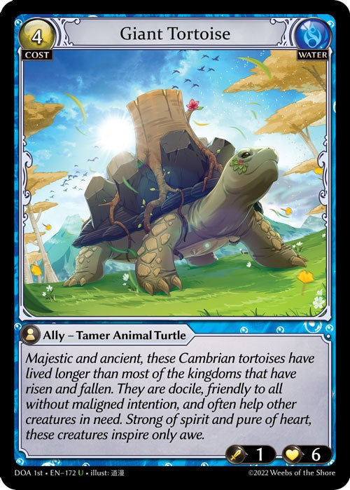 Giant Tortoise (172) [Dawn of Ashes: 1st Edition] Foil