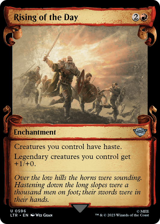 Rising of the Day (Showcase Scrolls) (Showcase) (596) - The Lord of the Rings: Tales of Middle-earth