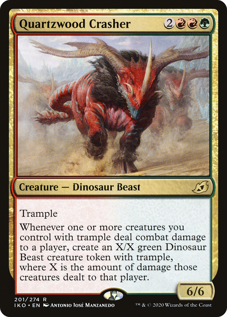 Quartzwood Crasher (201) Foil - Ikoria: Lair of Behemoths