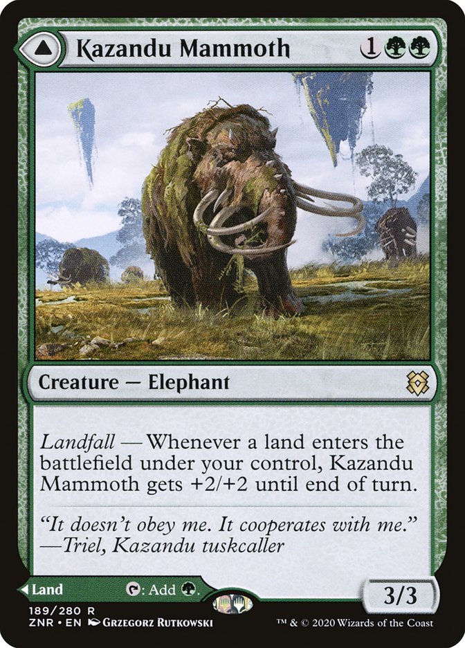 Kazandu Mammoth (189) Foil - Zendikar Rising