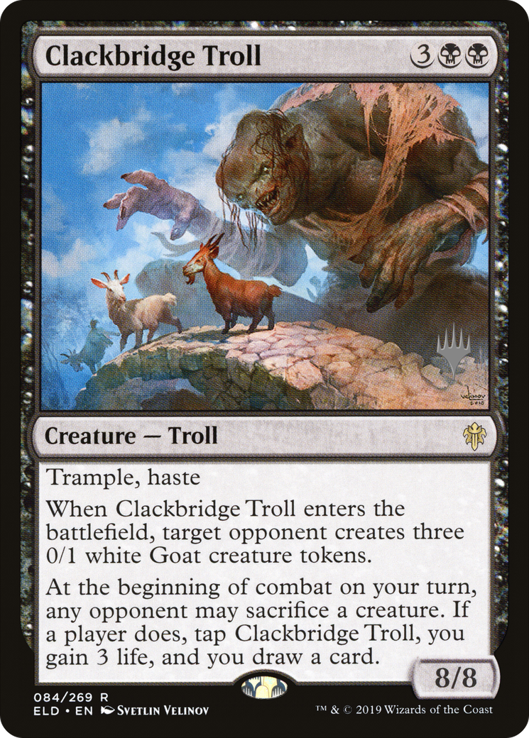 Clackbridge Troll (84p) - Throne of Eldraine Promos