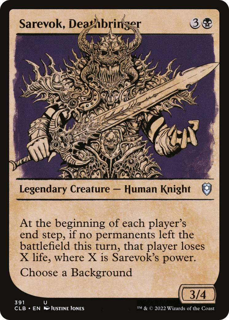 Sarevok, Deathbringer (Showcase) (391) - Commander Legends: Battle for Baldur's Gate