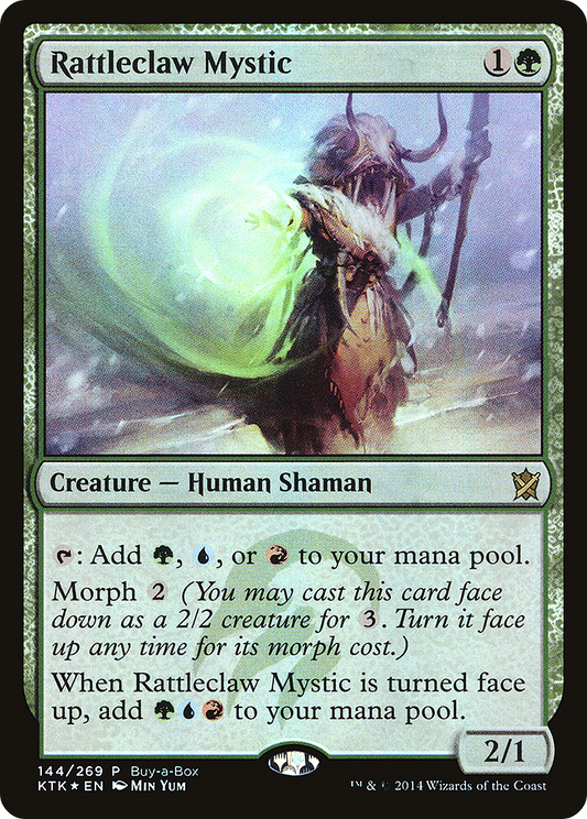 Rattleclaw Mystic (144) Foil - Khans of Tarkir Promos