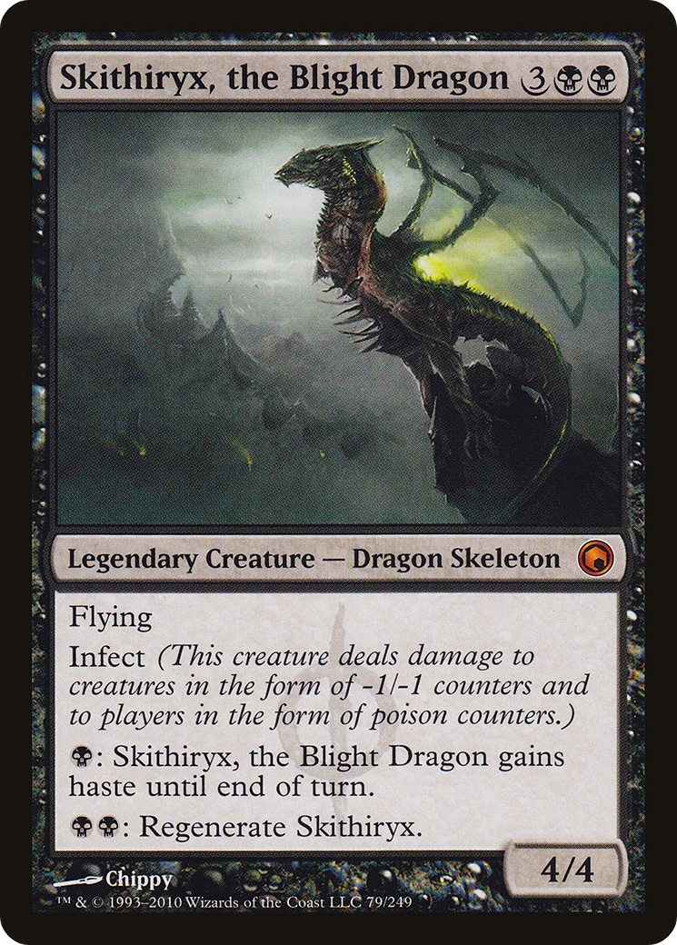 Skithiryx, the Blight Dragon (079) Foil - Scars of Mirrodin